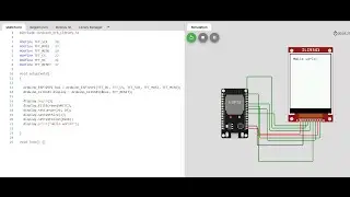 Graphic LCD ILI9341 Simulation with ESP32