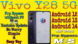 Vivo Y28 5G Frp Bypass Android 13 | Vivo Y28 5G Frp Bypass Android 14 | Vivo Y28 Frp Bypass 2024 |