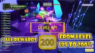 LEVEL 200 + ALL REWARDS FROM 199 to 200! Dungeon Quest | ROBLOX