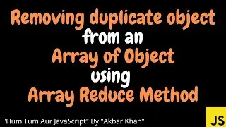 Removing duplicate object from an array of object using array reduce method