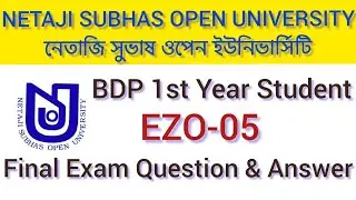 Nsou Bdp Final Exam EZO-5 Questions & Answers 2021