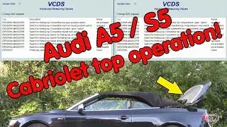 Audi A5  / S5 Cabriolet Top Operation.