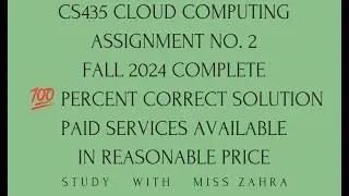 cs435 assignment 2  2024 cs435 cloud computing assignment 2 Fall 2024 |cs435 assignment 2 solution