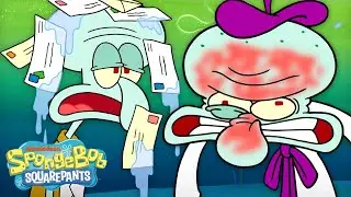 Squidward Being Squidward for 2024 Seconds Straight 🦑 | SpongeBob