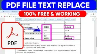 Replace any text from pdf file | How to change words on pdf files