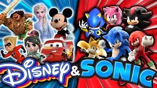 DISNEY 🔴​ VS 🔵 SONIC TEAM FITNESS | RACES BRAIN BREAK | Just Dance and exercise for kids