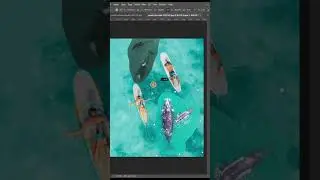 Transfering objects in Photoshop - short manipulation #beach