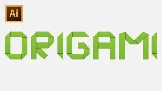 How to Draw Origami Text - Adobe Illustrator