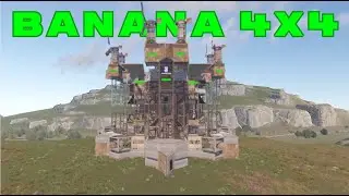 Banana 4x4 - 8 man base - anti-siege - rust base design