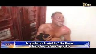 Jungle justice averted as police rescue robbery suspect from angry mob