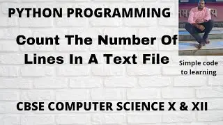 Write a function in python to count the number of lines in a text file (Hindi)