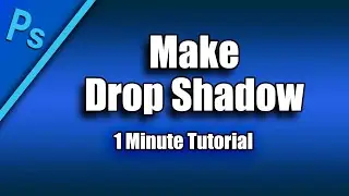 "Photoshop Tutorial" -  Make Drop Shadow in Photoshop