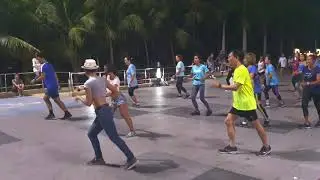 Line dancing Pattaya Thailand