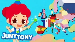 Capitais do Mundo | Países e suas Capitais | Música Infantil | JunyTony em Português