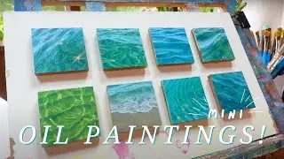 8 Mini Water Paintings | Painting in Oils