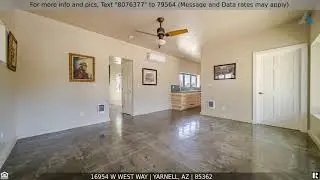 Priced at $349,900 - 16954 W WEST Way, Yarnell, AZ 85362