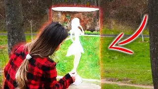 3D Illusion ART | Woman Painting on Tree!