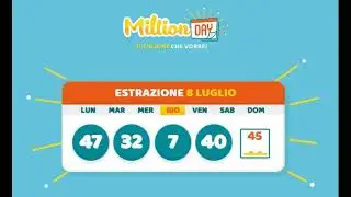 Estrazione Millionday 08-07-2021