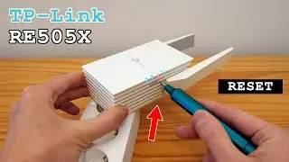 TP-Link RE505X Wi-Fi 6 extender dual band • Factory reset