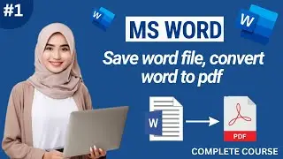 How to convert Word file to PDF | How to Save a Word file | 2023