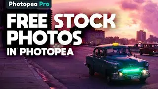 FREE Stock Photos in Photopea (in just a few clicks!)