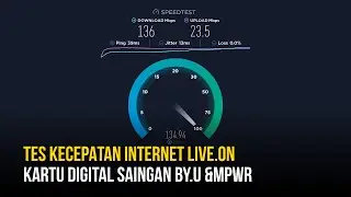 Speed Test XL Live On 100GB | Secepat Apa Kartu Digital Saingan By.U dan MPWR?