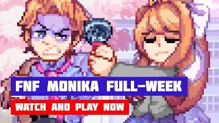 FNF Monika FULL-WEEK (Friday Night Funkin, DDLC) | Online Build