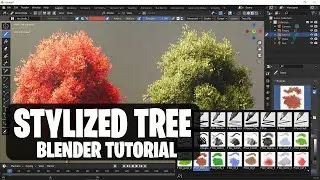 Stylized Trees in Blender  | Easy Tutorial