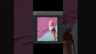 Ice Cream Poster Design – Speed Art!✨🍦 #photoshop #graphicdesigntutorial