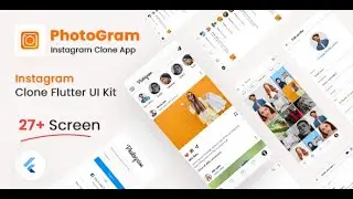 Photogram | Free Instagram Clone Flutter UI Kit | Iqonic Design