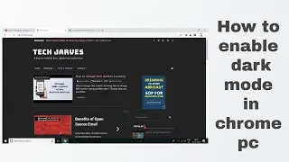 How to enable dark mode on chrome pc