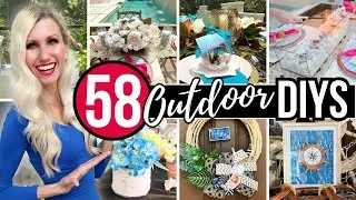 TOP *58* OUTDOOR DIYS, PATIO IDEAS, HACKS & DIY DECOR!