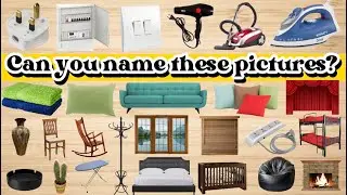 Bedroom Items // Learn Things in the bedroom with Pictures // Bedroom Vocabulary in English …