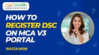 DSC Registration on MCA V3 portal