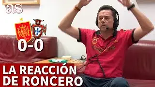 ESPAÑA 0 PORTUGAL 0 | La desesperación de RONCERO con las ocasiones de ESPAÑA | AS