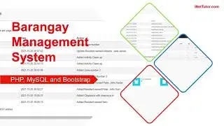 Web Based Barangay Management System in PHP, MySQL and Bootstrap