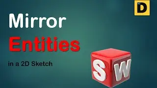 How to Mirror Entities in SolidWorks I Hindi I Vinod Cumar Designs