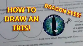 HOW TO DRAW A DRAGON IRIS! 3D DRAGON EYE! Easy, Step-by-Step Instructions! Tips to Make a Cool Eye!