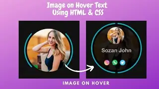 Image Hover Text Overlay Effect with HTML & CSS - Web Design Tutorial