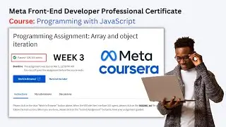 Coursera Programming Assignment:  Array and object iteration solution