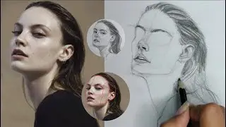 How to draw a girl face like a pro! | Loomis method with me