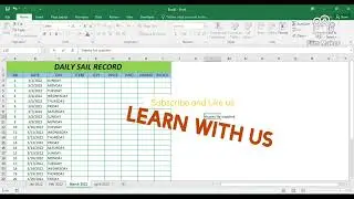 how to create excel daily sales record. Make your work easy with daily records. daily records