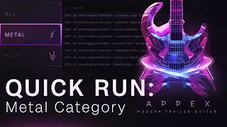 APPEX: Trailer Modern Guitar – Aggressive Tones | Metal Presets in Action