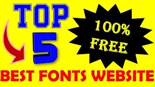 Free and Amazing Font Website | Best FREE FONTS for Commercial Use 2024 | Top 5 fonts website #fonts