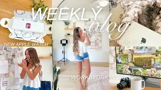 WEEK IN MY LIFE: flowers, lattes, new apple watch, work as a youtuber, life chats, + new habits!