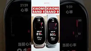 Xiaomi Smart Band 9 vs Xiaomi Mi Band 8 - Side-By-Side Comparison #Shorts