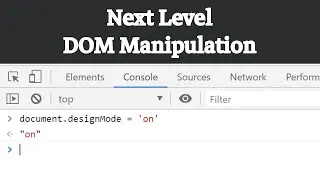 Turn ON the DOM Manipulation!