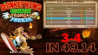 DKCTF 3-4 Scorch 'N' Torch in 49.14 (Funky Mode)
