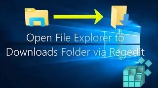 Open File Explorer to Downloads Folder by Default