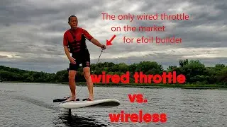 waterproof wired throttle for efoil electric surfboard, the motor kit add-on wing foil board